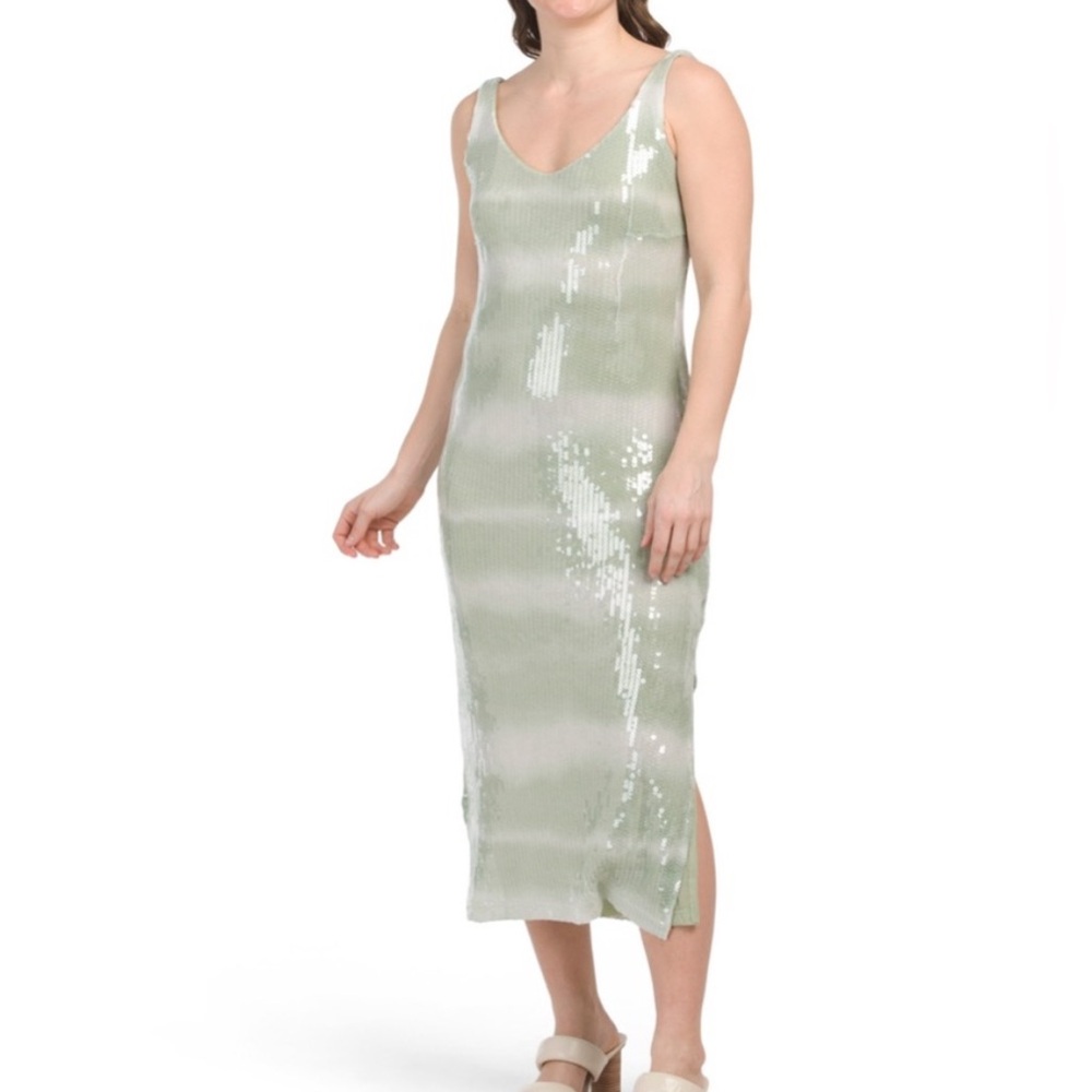 Carolina Constas NWT XS Sequin Midi Dress